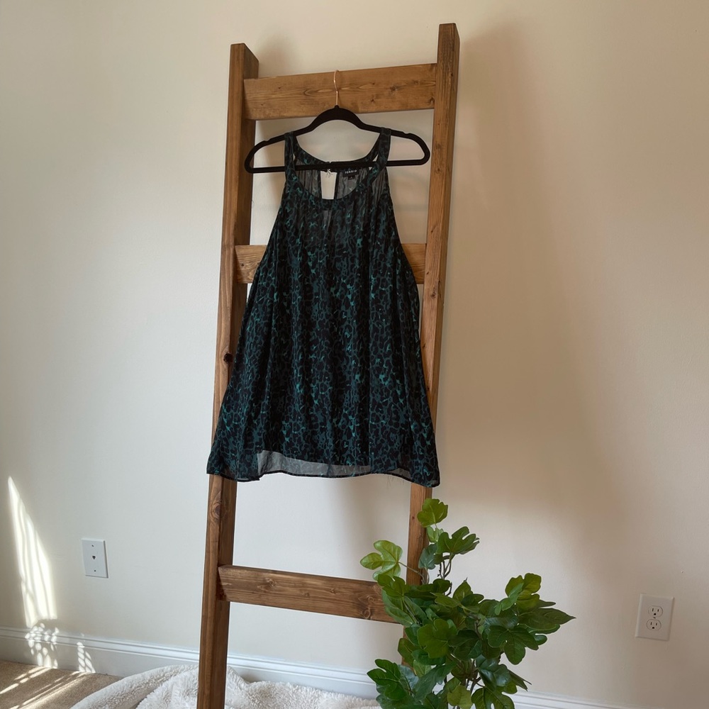 LEOPARD CHIFFON GODDESS TANK